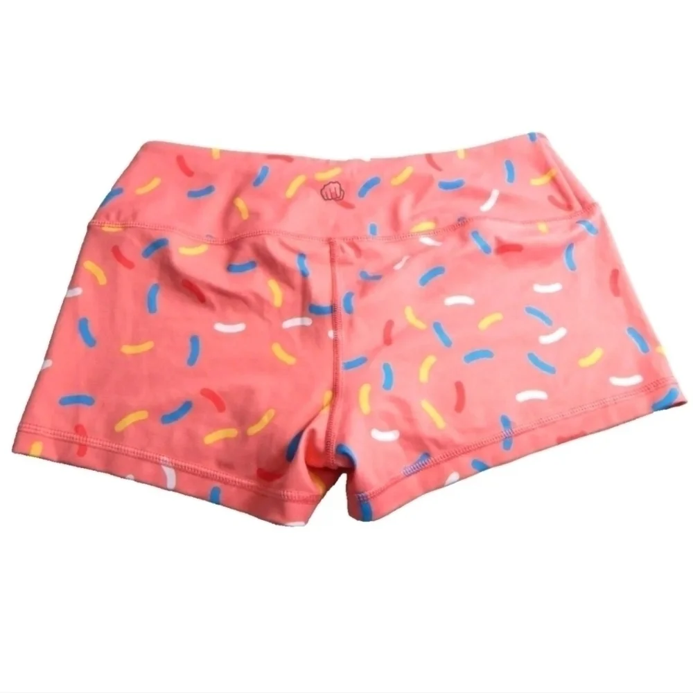 Feed Me Fight Me Pink Donut Sprinkles Shorts